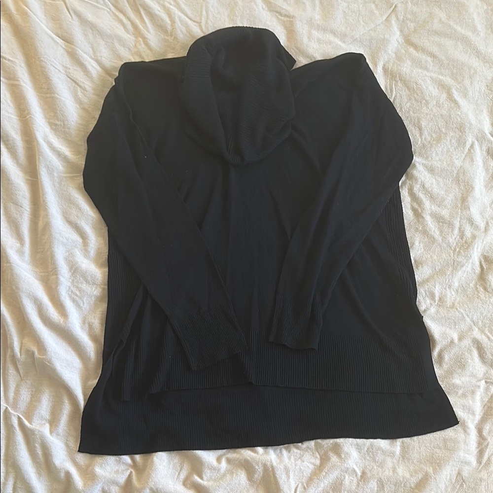 Cable & Gauge Black Cowl Neck Sweater